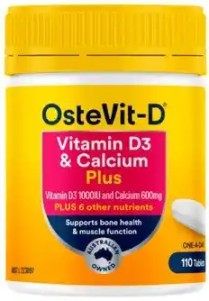 OsteVit-D Vitamin D3 & Calcium Plus 110 Tablets