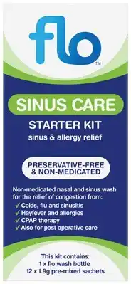 Amcal Pharmacies Flo Sinus Care Starter Kit + 12 Sachets offer