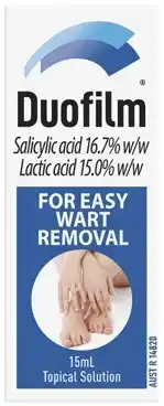 Amcal Pharmacies Duofilm Wart Treatment Topical Solution 15mL offer