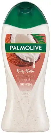 Amcal Pharmacies Palmolive Body Butter Coconut & Jojoba Exfoliating Body Wash 400mL offer