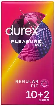 Amcal Pharmacies Durex Pleasure Me Regular Fit Condoms 10+2 Pack offer