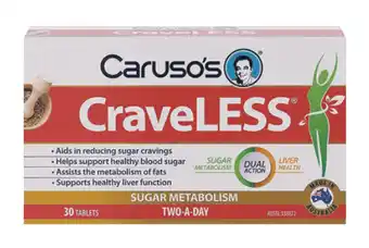 Chemist Warehouse Caruso’s craveless 30 tablets offer