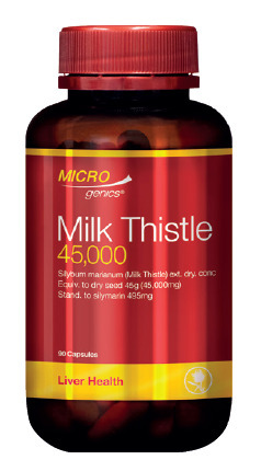Chemist Warehouse Microgenics milk thistle 45,000 90 capsules offer