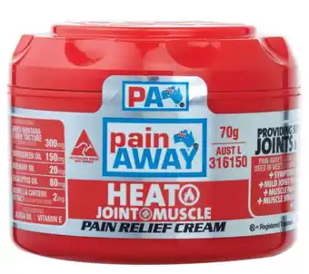 Chemist Warehouse Pain away heat pain relief cream 70g offer