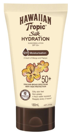 Hawaiian tropic spf 50+ silk hydration lotion 180ml