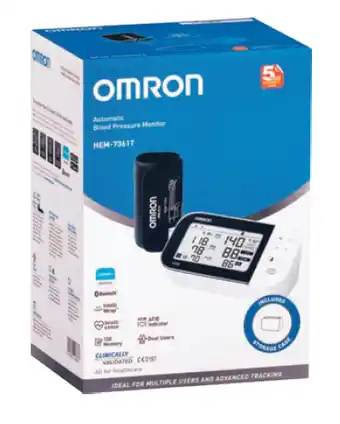 Chemist Warehouse Omron blood pressure monitor hem-7361t + afib bluetooth offer