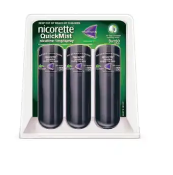 Chemist Warehouse Nicorette quick mist triple pack 3 x 150 sprays offer