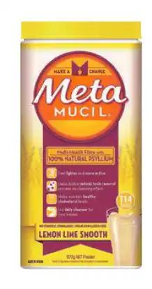 Chemist Warehouse Metamucil fibre supplement lemon lime smooth 114 doses offer