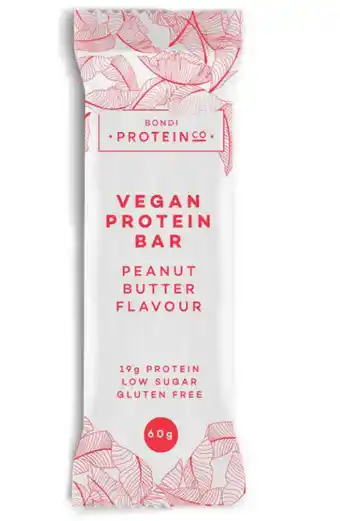 Chemist Warehouse Bondi protein co. vegan protein bar 60g - peanut butter offer