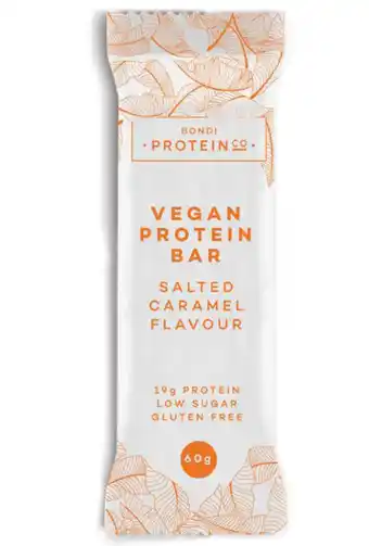 Chemist Warehouse Bondi protein co. vegan protein bar 60g - salted caramel offer