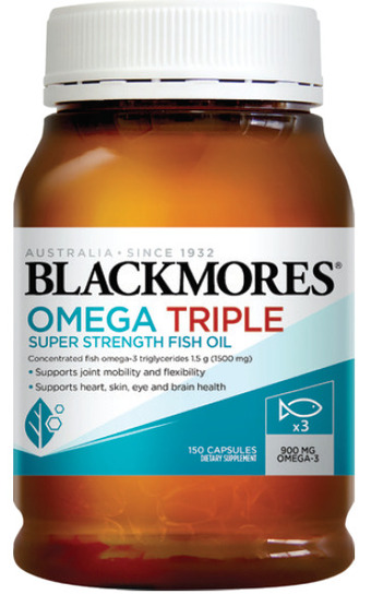 My Chemist Blackmores omega triple super strength fish oil 150 capsules offer