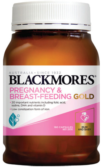 My Chemist Blackmores pregnancy & breast-feeding gold 180 capsules offer
