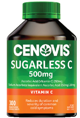 My Chemist Cenovis sugarless c 500mg 300 chewable tablets offer