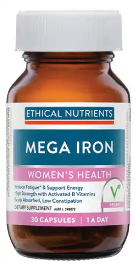 Ethical nutrients mega iron 30 capsules