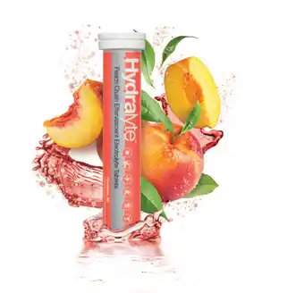 My Chemist Hydralyte peach crush effervescent electrolyte 20 tablets offer