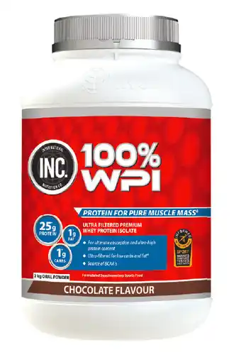 My Chemist Inc. 100% wpi chocolate flavour 2kg offer