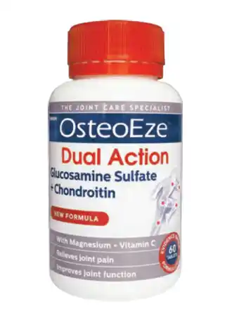 ePharmacy Osteoeze dual action glucosamine sulfate + chondroitin 60 tablets offer