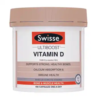 ePharmacy Swisse ultiboost vitamin d 400 capsules offer