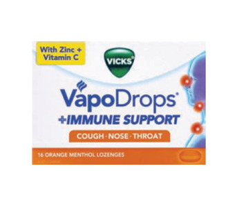 ePharmacy Vicks vapodrops 16 lozenges - orange offer