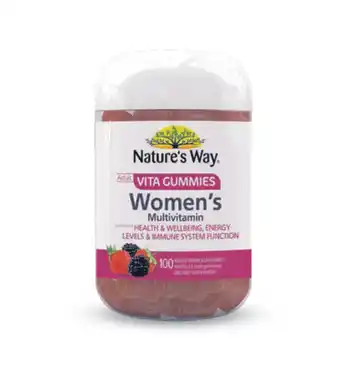 ePharmacy Nature’s way adult vita gummies women’s multivitamin 100 pastilles offer