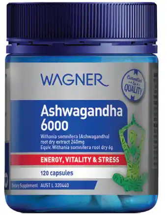 ePharmacy Wagner ashwagandha 6000 120 capsules offer