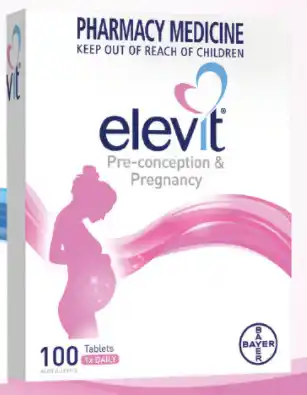 ePharmacy Elevit pre-conception & pregnancy multivitamin 100 tablets offer