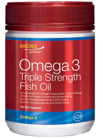 ePharmacy Microgenics omega 3 triple strength fish oil 150 capsules offer
