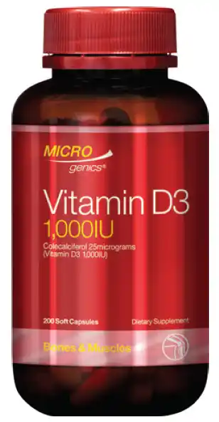 ePharmacy Microgenics vitamin d3 1,000iu 200 capsules offer