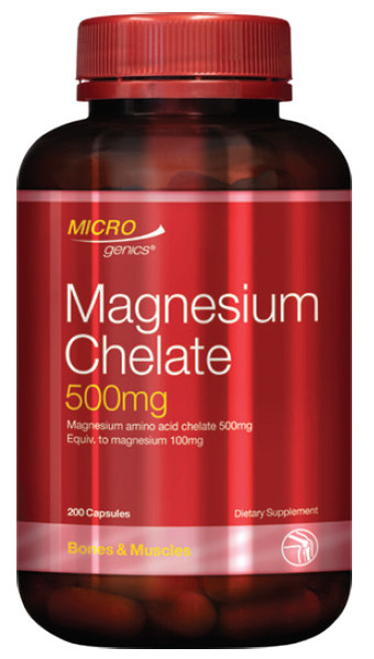 ePharmacy Microgenics magnesium chelate 500mg 200 capsules offer