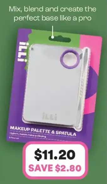 ILLi Makeup Palette & Spatula Set