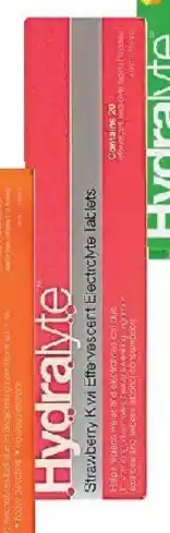 Priceline Hydralyte Strawberry Kiwi Flavoured Electrolyte 20 Effervescent Tablets offer