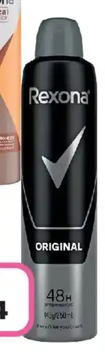 Priceline Rexona Men Antiperspirant Aerosol Deodorant Original offer