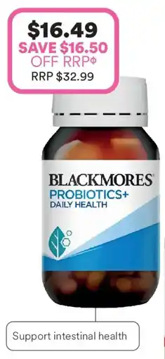 Priceline Blackmores Probiotics+ Daily Health offer