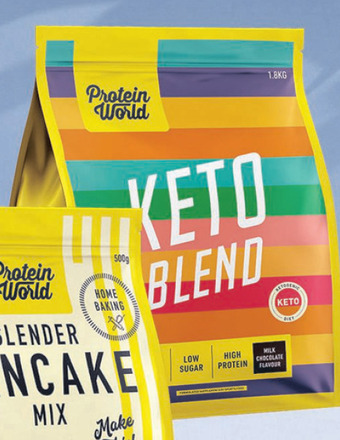 ePharmacy Protein world keto blend milk chocolate flavour 1kg offer