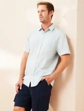 Rivers Rivers short sleeve linen cotton shirt offer