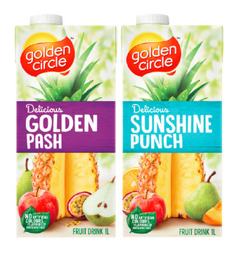 Coles Golden circle fruit drink 1 litre offer