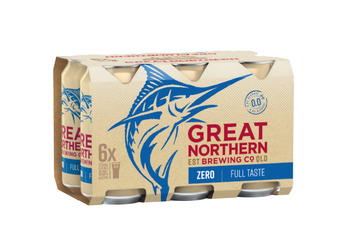 Coles Great northern zero cans 6x375ml offer