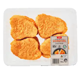 Coles Coles rspca approved schnitzel plain crumb 1.2kg offer