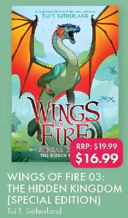 QBD Wings of fire 03: the hidden kingdom (special edition) offer