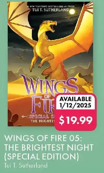 QBD Wings of fire 05: the brightest night (special edition) offer