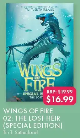 QBD Wings of fire 02: the lost heir (special edition) offer