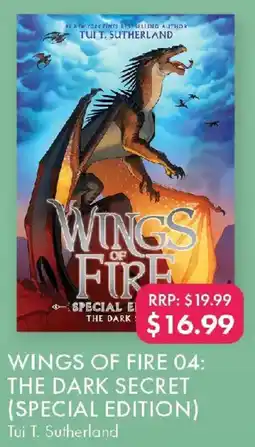 QBD Wings of fire 04: the dark secret (special edition) offer