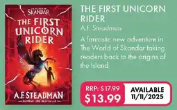 QBD The first unicorn rider offer