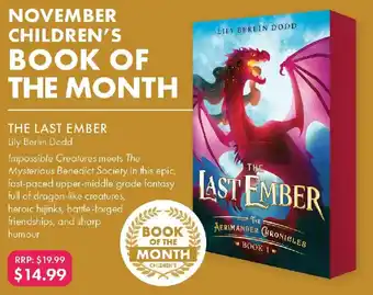 QBD The last ember offer