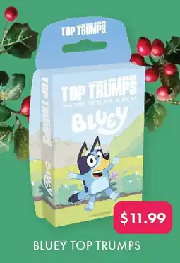 QBD Bluey top trumps offer