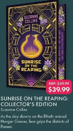 QBD Sunrise on the reaping: collector's edition offer