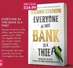 QBD Everyone in this bank is a thief offer