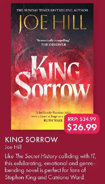 QBD King sorrow offer