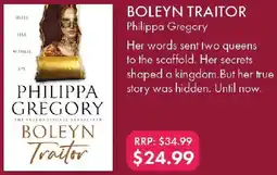 QBD Boleyn traitor philippa gregory offer