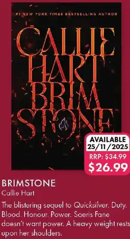 QBD Brimstone offer